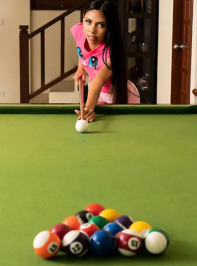 Allie Asia’s Pool Table Trick Shot