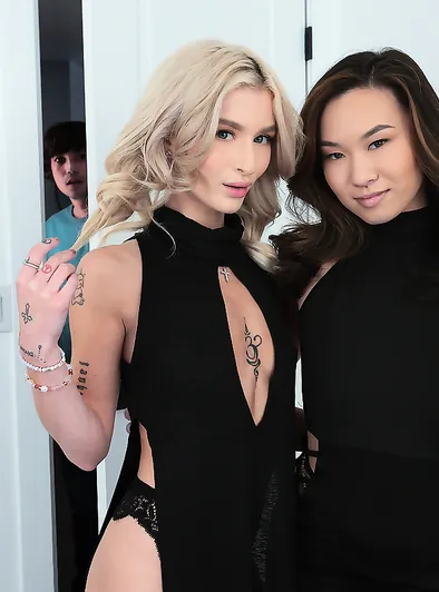 Emma Rosie & Kimmy Kimm's Slutty Star Whores Creampie Conversion