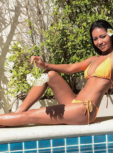 Chloe's Wet and Sweaty Striptease