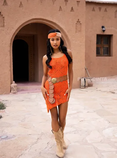 Putri Cinta's Hot Desert Dress Tease