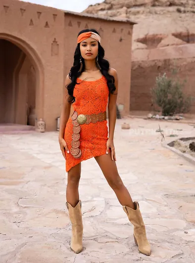 Putri Cinta's Hot Desert Dress Tease