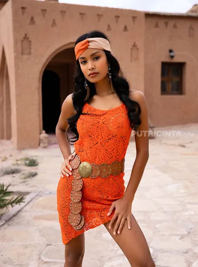 Putri Cinta's Hot Desert Dress Tease