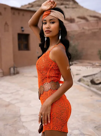 Putri Cinta's Hot Desert Dress Tease
