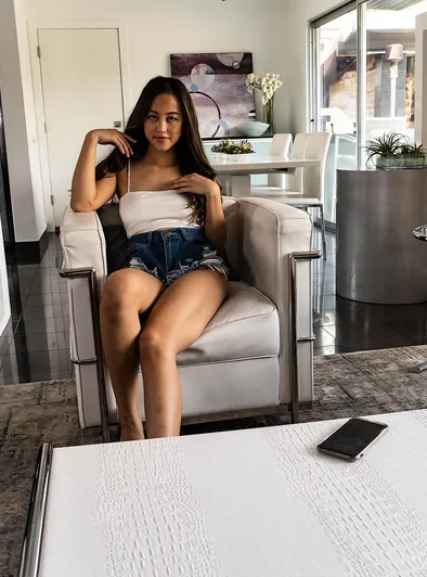 Alexia Anders Sucks and Fucks Big Cock on Couch