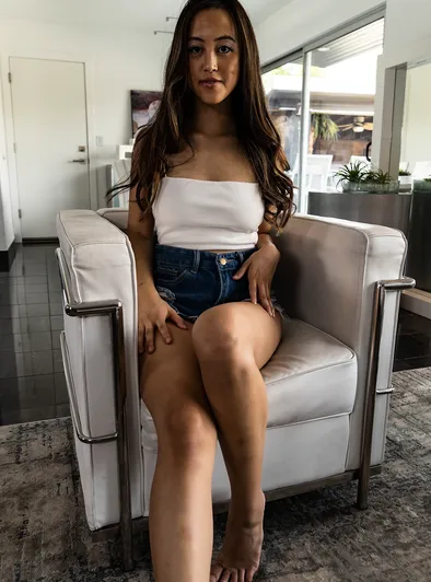 Alexia Anders Sucks and Fucks Big Cock on Couch