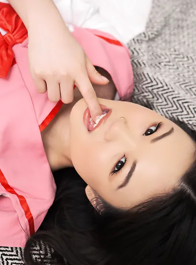 Lulu Chu Takes Huge Cock in Schoolgirl Cosplay