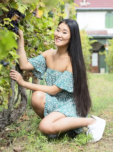 Katana Naked in the Vineyard