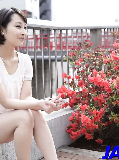 Uika Hoshikawa Teases And Strips