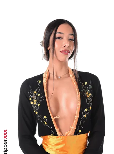 Lia Lin Samurai Kimono Strip With Sword and Dildo