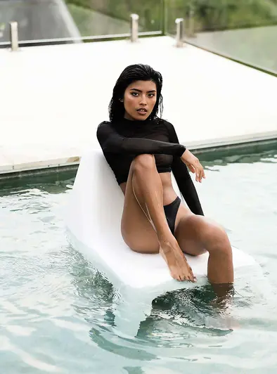 Tita Sahara Drenched Sheer Pool Tease
