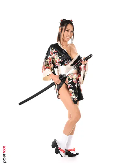 Ayako Fuji Naughty Kimono Pussy Play