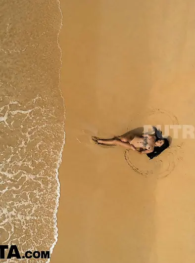 Misu Gets Naked And Sandy On The Beach