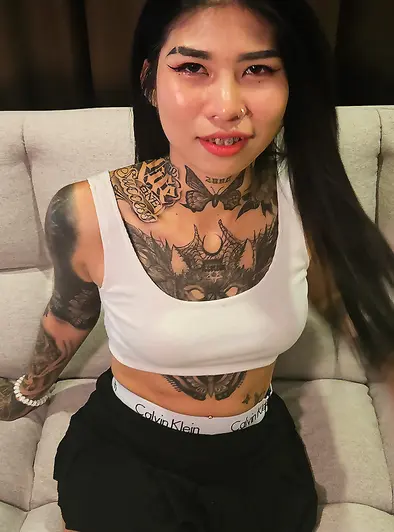 Thai Cutie's Wild Tattooed Fuck Session