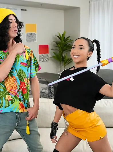 Liora Vane Gets Her Pigtails All Messy With Cum