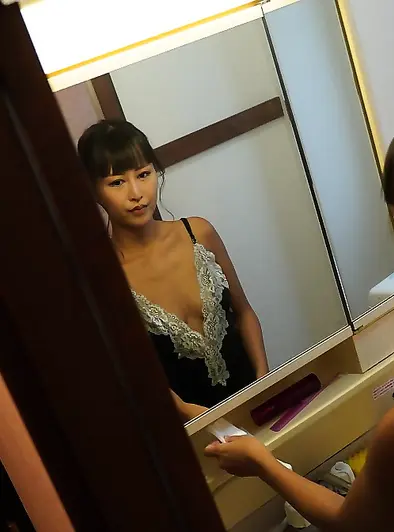 Miki Hoshino Switches Outfits And Gets Naked