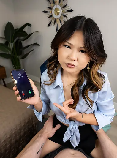 Lulu Chu Rides While Husband Keeps Calling