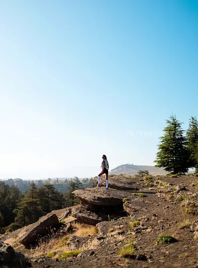 Putri Cinta Goes Topless On A Sunny Trail
