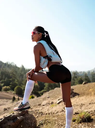Putri Cinta Goes Topless On A Sunny Trail