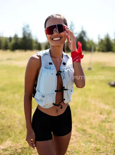 Putri Cinta Goes Topless On A Sunny Trail
