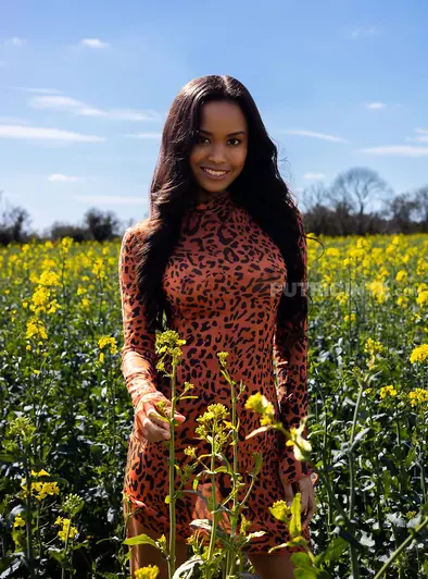 Putri Cinta Strips Naked In The Flower Field