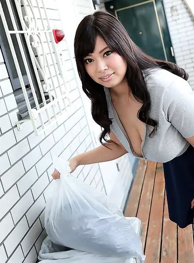 Elena Sasamiya Gets Naughty Taking Out The Trash