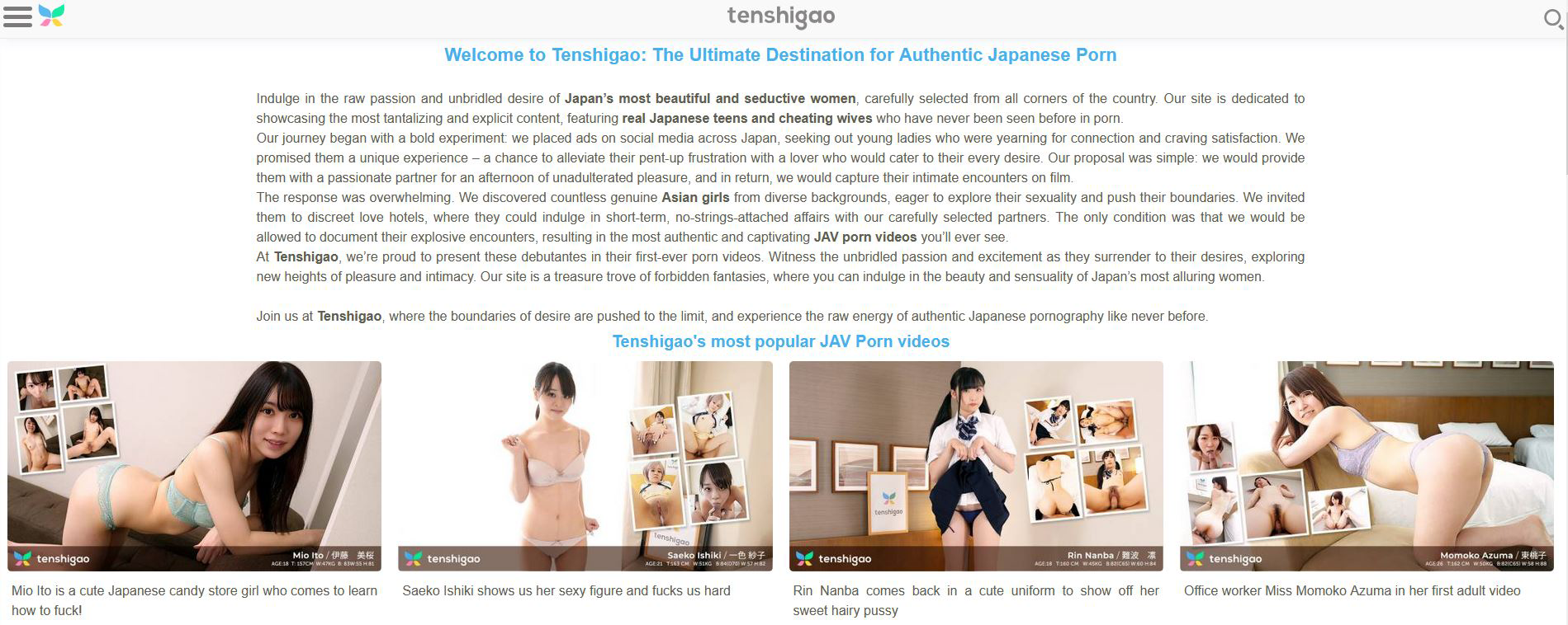 tenshigao real amateur japanese porn videos